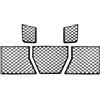 Rackumic Set di 5 protezioni in rete per paraurti anteriore inferiore per BMW G87 M2 dal 2023 al 2025, materiale ABS con sostituzione diretta (nero lucido)