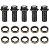 HERCHR Bullone Banjo M10x1.25 5 Pezzi Raccordi Banjo M10 X 1.0mm Viti Banjo per Moto Bulloni Banjo per Moto Sostituzione Bullone Freno(M10×1.25mm)