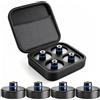 Forever Speed 4 cuscinetti in gomma per cric per Tesla Model 3/Y/X/S Car Jack Pad adattatore accessori con scatola portaoggetti, cuscinetto per cric idraulico, cuscinetto in gomma per cric (blu)