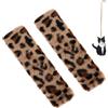 HCVERTE 2 Pezzi Copricintura Auto, Motivo Leopardo, Imbottitura Cintura Morbida | Imbottitura Morbida, Comfort sulla Spalla, Motivo Leopardo, Chiusura a Strappo, per Guidatore e Passeggero