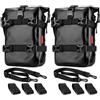 generic Set 2 Borse Paramotore Moto Impermeabili 8L, Cinghie a Sgancio Rapido | Set da 2 borse 8L con chiusura roll-top, PVC resistente all'acqua, cinghie regolabili e tracolla removibile.