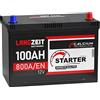 LANGZEIT Batterien LANGZEIT batteria auto 100Ah 12V ASIA avviamento sostituito 90Ah | Polo positivo a destra automobili