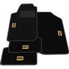 Somer Car Kit Tappetini Auto compatibili con Peugeot 206 1998-2013 | Set Tappeti in Moquette, ricamo RS