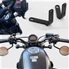 XIRADUP Manubrio Vista Posteriore Specchio Laterale Faretto Staffa Accessori per Ho&n&da Rebel CMX500 CMX300 CMX250 2017-2026 CMX 1100 Rebel 2021-2026 Adattatore Flip Kit per specchietto retrovisore