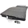 kh Teile Tappetini in gomma per Fiat 500 e Fiat Panda, set di tappetini in gomma di qualità originale, 4 pezzi, per tutte le stagioni, antiscivolo, colore nero