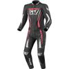 Berik Monles Tuta in pelle da motociclista a due pezzi, nero/rosso/bianco, 42
