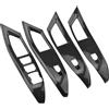 Hhfksci Per Ford Per Focus 2019 2020-2023 Pannello Bracciolo Portiera Interno Auto In Fibra Di Carbonio Copertura Pulsante Alzacristalli Accessori Interni