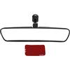 Buachois Specchietto Retrovisore,Specchio Interno Auto Antiriflesso Regolabile a 360 Gradi,Specchio in Vetro HD Grandangolare Adesivo Universale da 10 Pollici Per Ridurre Efficacemente L'angolo Cieco Per Cam