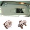 ZLPTEAM 2 clip interne per aletta parasole, gancio per aletta parasole per auto, compatibile con Audi A1, A3, A4, A5, Q3, Q5, S3, S4, S5 TT, OEM: 8U0857562A (beige)