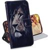 TIANCI Cover per Realme C55, Pittura Animale Cover Portafoglio, Chiusura Magnetica Slot per Schede Custodia per Realme C55 Cover Pelle PU
