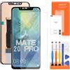 AGCUT Display LCD per Huawei Mate 20 PRO Display LCD per Huawei Mate 20 PRO LYA-L09 LYA-L29 6,39 Pollici Sostituzione Digitalizzatore Touch Screen Assembly con Riparazione (Nero Incell, Schermo Piatto)