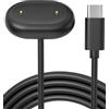 Sinoacc Cavo di ricarica USB C compatibile con Google Fitbit Air, nero