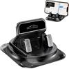 Henjunu Porta Cellulare Auto, 360° Supporto Adesivo per Cruscotto | Supporto Telefono Auto Cruscotto Universale, Antiscivolo Car Phone Holder per iPhone/Samsung/Huawei/Google/Smartphone Android