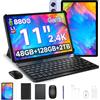 Easerush P11 Pro 2.4K Tablet 11 pollici,90Hz,Tablet android,48GB+128GB-Blu | CPU T7250,Gemini AI,8800mAh,Carica rapida 18W,WiFi2.4G/5G,13MP, Widewine L1,Supp. tastiera BT5.0,FM, GPS, jack 3,5 mm,TF 2TB