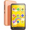 TIMMKOO Lettore MP3 per bambini da 16 GB con Bluetooth e WiFi, controllo genitori, lettore musicale da 4 pollici con Spotify, udibile fino a 1 TB (arancione)