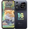 FOSSiBOT S7 Android 16, Smartphone 6,9"FHD+120Hz Dual Display | 16GB+128GB/2TB, Batteria 5000mAh Telefono Cellulare, Dual SIM 4G ,
