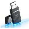 COMFAST Chiavetta WiFi per PC Fisso WiFi 6 AX900, Adattatore USB per WiFi | Doppia Banda, Bluetooth 5.3, Antenna Integrata, MU-MIMO, WPA3, Supporta Win10 / Win11, per PC Desktop e Portatile