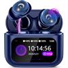 VEKJ Cuffie Bluetooth in-ear, mini, 48 ore, per dormire, con touch screen | Immersive HiFi Stereo Cuffie Wireless Bluetooth con ENC Noise Cancelling Mic, Auricolari Bluetooth con 5 Modalità EQ
