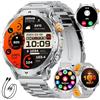 LIGE Smartwatch da uomo con grande display HD da 1000 mAh/1,7, con torcia, chiamate Bluetooth, oltre 120 modalità sportive, impermeabile fino a 5 ATM, per fitness, frequenza cardiaca, monitoraggio