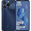 OUKITEL C69 7,2 HD+ 120Hz Smartphone Android 15 24GB + 512GB,6000mAh 64MP+8MP Nero | 24(8+16)GB RAM+512GB ROM/TF 1TB, 7,2 HD+ 120Hz, Octa-Core NFC/Dual SIM 4G