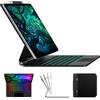 typecase Keyboard Case for iPad Pro 12.9 (6th, 5th, 4th, 3rd Gen),Magic Keyboard for iPad Pro 12.9, Magnetic Keyboard Case with Multi-Touch Trackpad, 11 Colors Backlight,Black