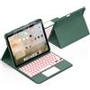 CACOE Cover con Tastiera per iPad 11 con Touchpad (Verde, iPad Air 11 (M4/M3/M2))
