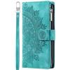 Rnrieyta Miagon Cerniera Portafoglio Custodia per Oppo A78 4G,Magnetica Totem Fiore Goffratura Cover Protettiva Libro con Porta Carte Flip Caso con Cinturino da Polso