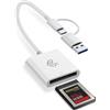 Ticenpe CFexpress Tipo B Lettore di schede con porta USB-A & USB-C, 10 Gbps USB 3.2 Gen2 CF Express Type B Card Reader, USB-C a CFexpress Tipo B Lettore di schede per Mac, Windows, Linux, Android