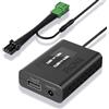 FitDVR Adattatore di alimentazione per dashcam (7 pin) adatto per HHonda e Acura, Alimentazione USB con display a LED, collegamento allo specchietto retrovisore auto-oscurante, uscita 5V 12V, D3-018