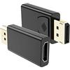 VMOJO Adattatore DisplayPort a HDMI 1080p, unidirezionale, nero | DP maschio a HDMI femmina, 1080p Full HD, Plug and Play, nessun driver, alloggiamento in ABS, contatti dorati