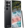 Maustron Smartphone Android G25 Ultra senza contratto, da 7,3 pollici (90 Hz), 4G LTE, 8 GB di RAM, 256 GB di memoria, fotocamera principale da 108 MP con IA + fotocamera frontale da 64 MP, dual SIM, nero