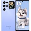 OUKITEL C62 Android 16 Smartphone Offerta - 6,88 Pollici 5150mAh,Blu | Android 16,Doppio Display 6,88 Pollici 90Hz+1,81 pollici,Batteria 5150 mAh,fotocamera 13MP+5MP,4GB+128GB/1TB, 2 Anni Garanzia