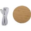 Omquot Caricabatterie Wireless Veloce in bambù da 15 W con Trasmissione da 8 Mm per Note 8 S8 S9 S10 G7 per Legno di bambù Domestico