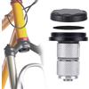 Genérico Supporto Per Tag Bici | Supporto Di Protezione Antifurto Per Anteriore | Della Bicicletta, Lega Di Alluminio Durevole E ABS Adatto Per Mountain Bike, Installazione Sicura, Ac