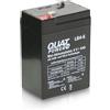 QUATPOWER Piombo di accumulatore Quat Power LB4 - 6, 6 V/4 AH batteria al piombo, 6 V/AH, 70 X 47 X 100 mm