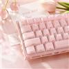 SOLIDEE 120 Keycap Jelly, Keycap Crystal Double Shot, Set Keycap con Stampa Laterale e Profilo Cherry, Compatibile con Tastiere Meccaniche con Switch MX e Layout ANSI 61/68/84/87/98/104 Tasti