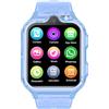 Krostming Smartwatch Bambini GPS 4G Telefono Orologio con WiFi Videochiamata SOS 2 Telecamere Impermeabile Modalità SMS Classe Rifiuta Chiamata Sconosciuta Musica Lettore Video Regalo per Ragazzi Ragazze