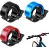FLAVNTEL Set 3 Campanelli Bicicletta in Alluminio, Campanello Bici Nero Rosso Blu 100 Db per Manubrio 22-24 mm, Facile da Montare per MTB, City Bike, E-Bike e Bici da Trekking