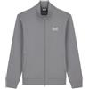 EA7 Emporio Armani Felpa da Uomo in Cotone Felpato con Zip e Collo Montante Core Identity, 8NPM36