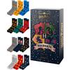 soxo Wizarding World Harry Potter Calendario Dell'avvento - Calze Cotone | Motivi Divertenti E Simpatici, Advent Calendar Originale, Atmosfera Calda Natale, Regalo Pronto Da Offrire Per Uomo