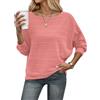 WNEEDU Maglione Donna Invernale Pullover Autunno Maglia Leggera Elegante | Scollo a barchetta, spalle scoperte, maniche a pipistrello, per leggings