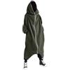 Generic Cardigan lungo nero taglie forti felpe con cappuccio da uomo Uk Full Zip cotone manica lunga giacca con cappuccio con tasche personalizzato stile scuro cappotto completo vestibilità ampia hip hop