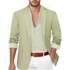 JEShifangjiusu Giacca da uomo casual da lavoro, giacca sportiva slim fit, leggera, giacca blazer con risvolto dentellato