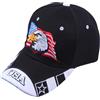 GALPADA Cappello da Baseball Nero con Ricamo , Bandiera Americana, Uomo Donna | Poliestere Leggero e Confortevole, Design Semplice Casual, Lavorazione Accurata, per Escursioni Nel Parco