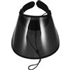 WRITWAA Cappello Estivo Antisole Visiera Anti-uv Resistente ai Raggi Solari, Cappello Anti-ultravioletti Leggero e Traspirante per Pendolari e Attività All'aperto, Colore Nero