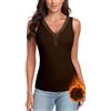 WOWENY Canottiera Termica da Donna con Pizzo, Senza Maniche, Invernale, con Scollo a V, in Pile