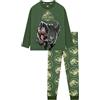 Jurassic World T-Rex Bambino Pigiama Manica Lunga | Vita elasticizzata, accattivante design T Rex, completo pigiama a maniche lunghe da bambino per autunno e inverno