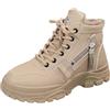 MODSGUE Scarpe da ginnastica da donna, con plateau e calde, imbottite, invernali, da neve, da trekking, per attività all'aperto, tinta unita, comode, scarpe da ginnastica