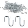 SEASJHBAY 100 ganci a S in acciaio inox, 28 mm, robusti ganci a S in acciaio inox 304, per cucina, bagno, officina e giardino, ganci in metallo da appendere per progetti fai da te, conservazione e