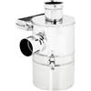 LE AMAZZONI STORE Abbattitore Di Fuliggine ad Acqua Per Stufe A Pellet In Acciaio Inox AISI 304 (Diametro 80 mm)